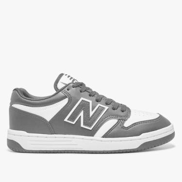 Imagem de Tênis New Balance 480 Low Masculino, Preto, Branco, 39