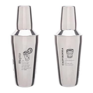 Imagem de LYOR - Coqueteleira com Receitas 400ml Aço Inox
