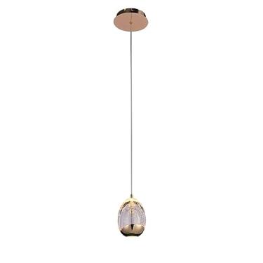 Imagem de PENDENTE GUTE DOURADO E TRANSPARENTE (D)9CM (A)14CM 1X4,8W 3000K 288LM LED