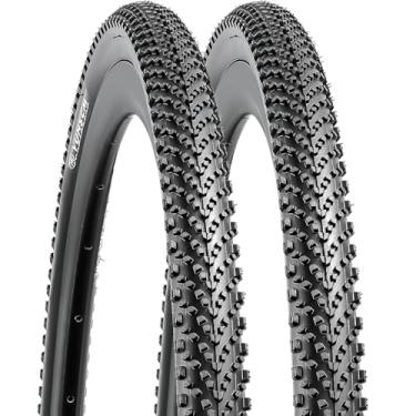Imagem de YUNSCM Pneus leves de bicicleta de 69,8 cm 27,5 x 1,75 (ETRTO 47-584) compatíveis com pneus de mountain bike 27,5 x 1,75-2 peças (Y-584)