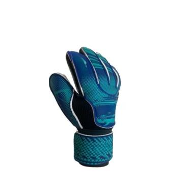 Imagem de Luva de Goleiro Adulto, Ideal para Futebol Campo, Futsal e Treino, Anti-Derrapante e Durável(azul,9)