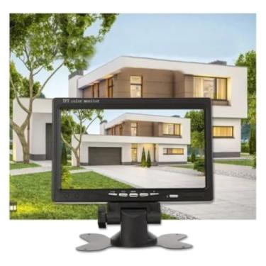 Imagem de Genérico Monitor LCD Digital 7 Polegadas, Tela Colorida com Entradas HDMI, VGA e AV, Base Ajustável, Display Multimídia