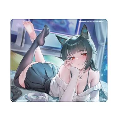 Imagem de TALONGAMES Mouse pad para jogos de nível profissional Series Esports 5 mm de espessura base antiderrapante anime anti-desgaste costura de precisão média a baixa velocidade de deslizamento 49 cm x 42