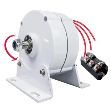 Imagem de 24v,HYZHANHONG Alternador AC sem engrenagens de 16000W com baixo RPM e controlador de carga, gerador de íman permanente, 12V 24V 48V para turbina eólica, hídrica e motor a diesel