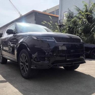 Imagem de Spoiler do para-choque dianteiro do carro parte de modificação do difusor labial compatível com Range Rover Sport 2023+ capa protetora de para-choque acessórios para carro (estilo S preto brilhante)