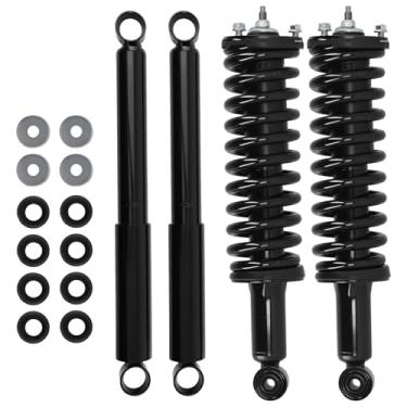 Imagem de maXpeedingrods Amortecedores dianteiros e traseiros para Toyota Tacoma 1995-2004, amortecedores completos com conjunto de mola helicoidal, 171352L 171352R 37113