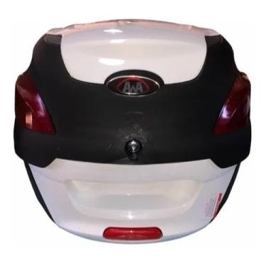 Imagem de Baú Para Moto 41 Litros Original | Com Base Para FixaçãO | Capacidade MéDia(Branco)