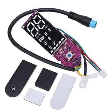 Imagem de Placa de circuito de scooter elétrica de liga de alumínio para Xiaomi M365 Pro, durável, impermeável, tela transparente, substituição direta, fácil instalação (placa roxa + painel)