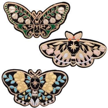 Imagem de Remendos de ferro para jaqueta, acessório de decoração bordado para avental, colete de roupas, borboleta de retalhos DIY 1