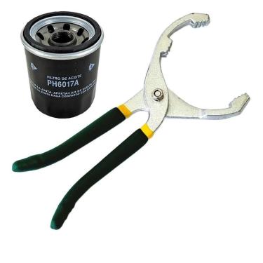 Imagem de Alicate Saca Filtro Oleo Tubo Escapamento Ajustavel 50 100mm Mecanico 3 Niveis Ajuste Emborrachado