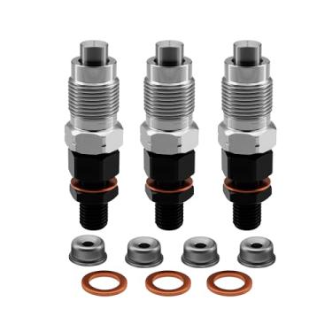 Imagem de RABROPAR Injetor de combustível 3 peças 16032-53900 16032-53902 compatível com Kubota D905 V1305 V1505 D1105 D1005 V1205, compatível com cortador de escavadeira Kubota Tractor
