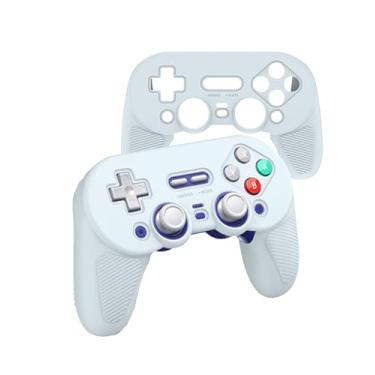 Imagem de Silicone case for 8bitdo pro3 Bluetooth Controller,WUNIAK Silicone CASE Covers Thin Design, Shockproof Non-Slip Grip Anti-Collision for pro3，White