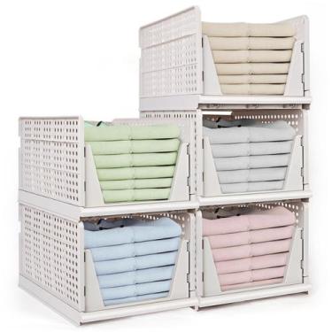 Imagem de Cesta de armazenamento yazi 5XL e organizador de armário de plástico e