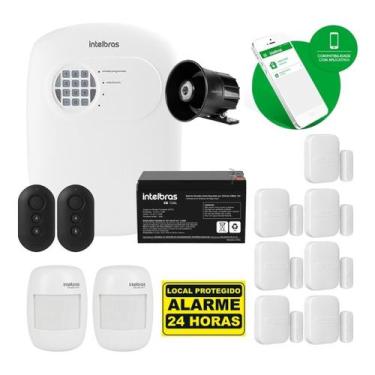 Imagem de Kit Alarme Intelbras Sensor Sf Smart 7 Xas 4010 E 2 Ivp 4000