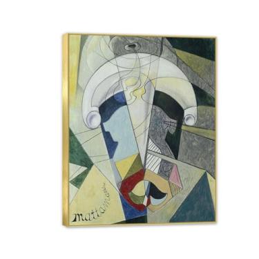 Imagem de Pôster Max Ernst Mattamathics Reproduções de pinturas famosas Surrealismo Tela de parede Max Ernst Decoração de parede para presentes de sala de estar 80 x 60 cm (32 x 24 polegadas) Emoldurado