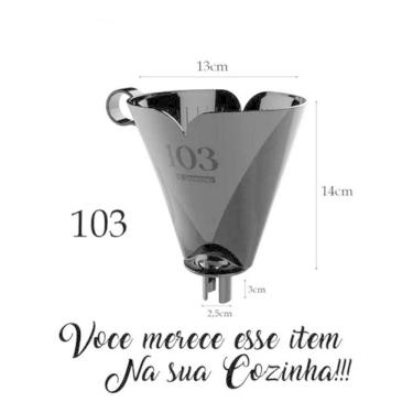 Imagem de 2X Coador De Café Suporte Para Filtro De Café Ou Chá Nº 103 Pr