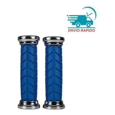 Imagem de Manoplas De Punho Azul Bicicleta Mtb Aro 20 24 26 29 Par - XD FITNESS