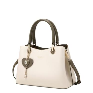 Imagem de Bolsas e bolsas femininas com alça superior, bolsa de ombro de couro vegano, moda feminina, com alça removível, Verde, Medium