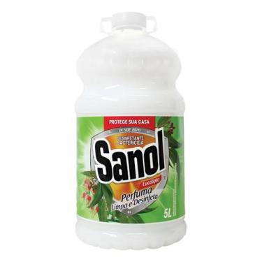 Imagem de Desinfetante Leitoso Eucalipto Sanol 5 Litros KIT2
