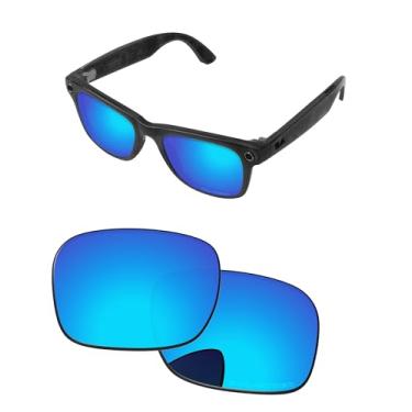 Imagem de PapaViva Lentes de substituição compatíveis com óculos inteligentes Ray-Ban Meta Wayfarer (Gen 2) RW4012 50 mm azul gelo polarizado