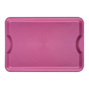 Imagem de Bandeja Plastica Self service grande 48x33cm buffet restaurante fast food lanches em Polipropileno(Pink)