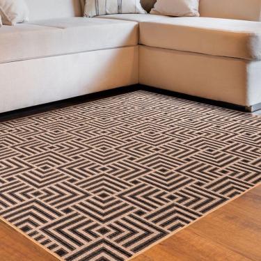 Imagem de Tapete Sala Quarto Funcional Tabuleiro 2,00 X 2,50 Bege-72