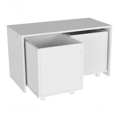 Imagem de Mesa Infantil Com 2 Baús 100% Mdf Crianças Brinquedos