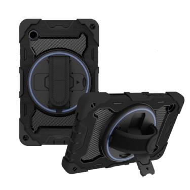 Imagem de Capa de tablet compatível com Samsung Galaxy Tab A9 SM-X110 X115, armadura 3 em 1, resistente à prova de choque, com alça de ombro [sem protetor de tela, caneta] - F