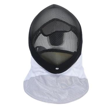 Imagem de SPYMINNPOO Capacete de Esgrima, Máscara Facial de Engrenagem de Metal de Alta Resistência Com Malha Respirável para Treinamento de Sabre de Folha Epee e Competições Oficiais (L)