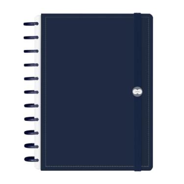 Imagem de Caderno Iscool Disc Inteligente 140 Folhas Solid Colors Azul Marinho G+