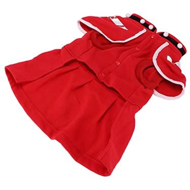 Imagem de ZJchao Fantasia de Natal para Cães, Colete Festivo Quente, Macio e Confortável Com Fivela Fofa para Cães Pequenos e Médios, Adequado para Festas de Natal e Halloween (XXL)