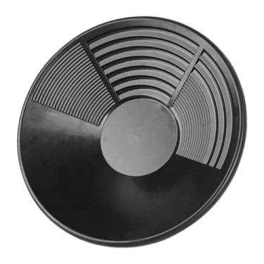 Imagem de Ysyqkn Bateia para Garimpo de Ouro, Equipamento Portátil para de Ouro Na Praia, Ferramenta com Ranhuras Duplas para Entusiastas, Ideal para Rochas, Sem Gancho de Pá, Tamanho real