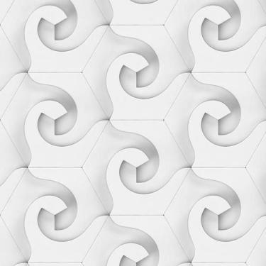 Imagem de Papeld De Parede 3D Geometricos Ondas Adesivo Sala Quarto - LRP