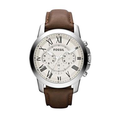 Imagem de Relógio Fossil Masculino Grant Prata - FS4735/0BN-Unissex