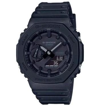 Imagem de Relógio Masculino Casio G-Shock Anadigi GA-2100-1A1DR All Black, Preto