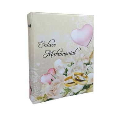 Imagem de Álbum De Fotos Casamento Enlace Para 100 Fotos 15x21 - Photoalbum Univ