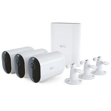 Imagem de Arlo Câmera Spotlight Pro 5S 2K Xl - Câmera de Segurança Doméstica Sem Fio com Spotlight, Maior Duração Da Bateria, Visão Noturna Colorida, Wi-Fi de Banda Dupla e Áudio Bidirecional - Branco, 3, Vms43