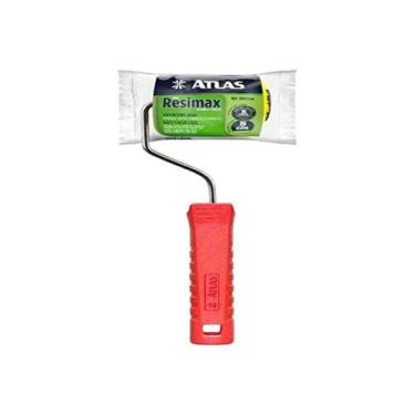 Imagem de Rolo de Pintura Lã Sintética Resimax, Tamanho 5cm, Cor Laranja, Atlas.