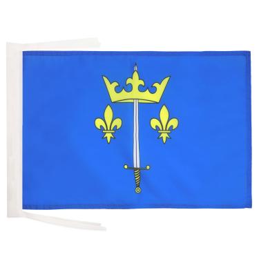 Imagem de Cordas de bandeira Joana d'Arc 18'' x 12'' - The Maid of Orléans - Jeanne d'Arc Pequenas bandeiras 30 x 45 cm - Banner 45.7x30.5 cm - AZ FLAG