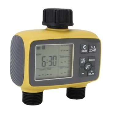 Imagem de Jiawu Temporizador de Rega Atraso de Chuva Ajustável IPX5 à Prova de água Mangueira Controlador de Irrigação para Quintal