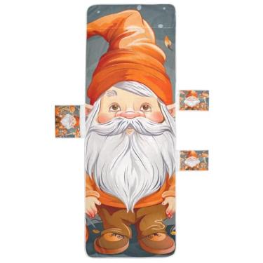 Imagem de STAYTOP Capa de toalha de cadeira de descanso de Ação de Graças Dwarf Old Man, capa macia para espreguiçadeira, capas de cadeira de praia com bolsos para jardim ao ar livre, pátio, pátio, banhos de