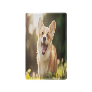 Imagem de Wassud Placa de cobertura para interruptor de luz, 1 capa de tomada em branco, placa de parede decorativa, tomada elétrica, cachorro sorridente, decoração de sala de estar