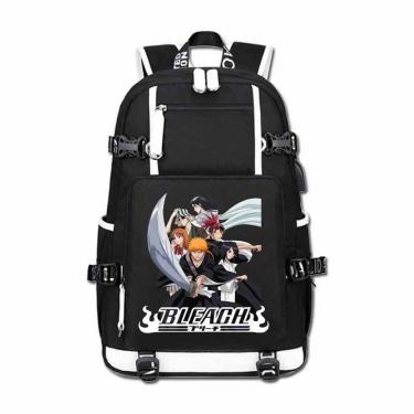 Imagem de Mochila Bleach Kurosaki Ichigo Cartoon Kids School 30x15x47cm