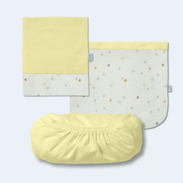 Imagem de Jogo de Lençol Infantil Little Baby - Amarelo Canário - 3 Peças - Hug