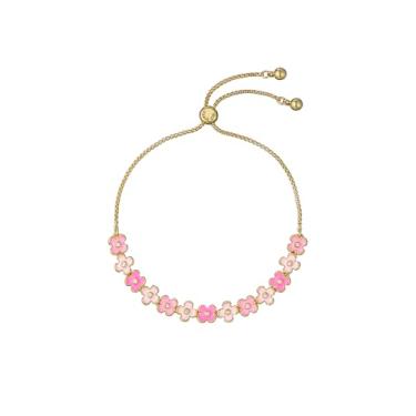 Imagem de Ted Baker Pulseira ajustável London Gala Garland para mulheres (ouro/rosa multi e cristal)