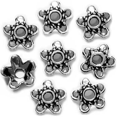 Imagem de Boné de contas antigo, silver leaf caps, 70