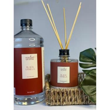 Imagem de Difusor de Varetas Água Perfumada Odorizante Aromatizador de Ambiente Tecidos e Lençois (Black Vanilla)