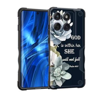 Imagem de EFGWSDER Capa para Moto Edge 2025, [camada dupla][proteção contra quedas de grau militar de 3,5 metros] Capa resistente à prova de choque para Motorola Moto Edge 2025 de 6,7 polegadas, flores