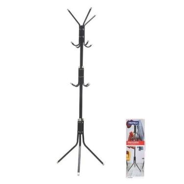 Imagem de Cabideiro Mancebo 8 Ganchos De Chão Preto Fratelli