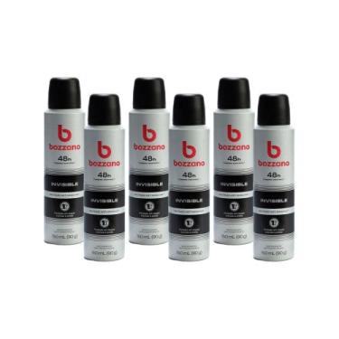 Imagem de Kit Desodorante Invisible Bozzano Aerossol 150ml - 6un